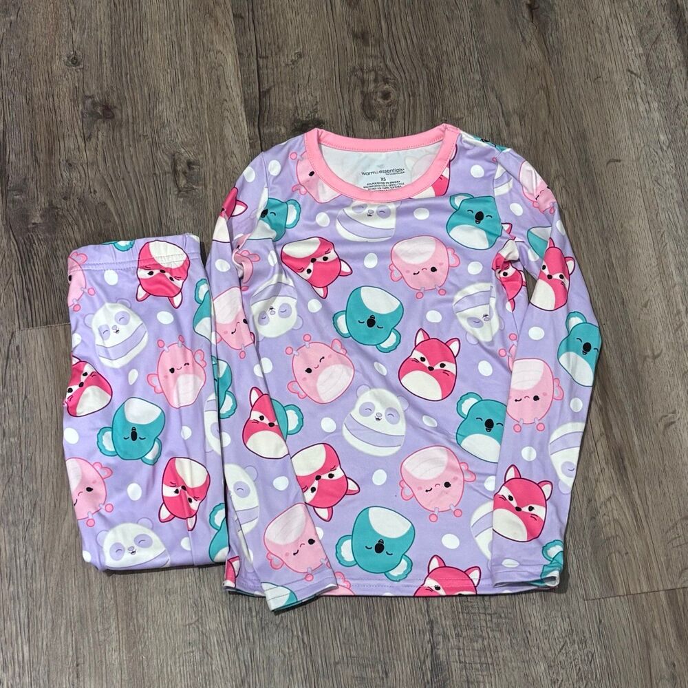 Warm Essentials Cuddl Duds Girls Squishmallows Underwear Set XS 4/5 NWOT